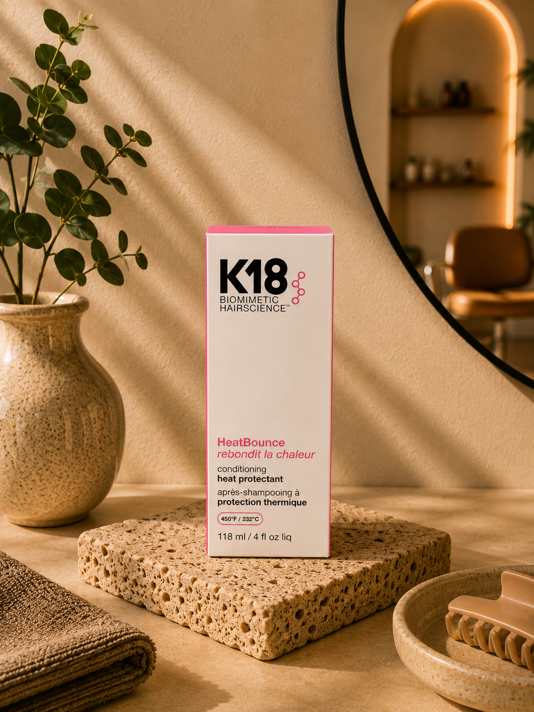 K18 HeatBounce™ Conditioning Heat Protectant – 118ml